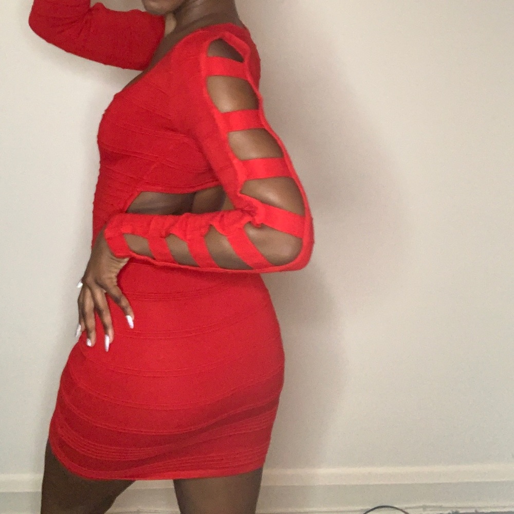 Sexy red dress